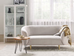 2-Sitzer Sofa Polsterbezug beige / gold LOEN