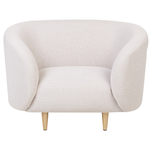 Sofa Set Polsterbezug beige / gold 3-Sitzer LOEN