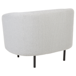 Sessel LOEN Stoff Schwarz / Weiss