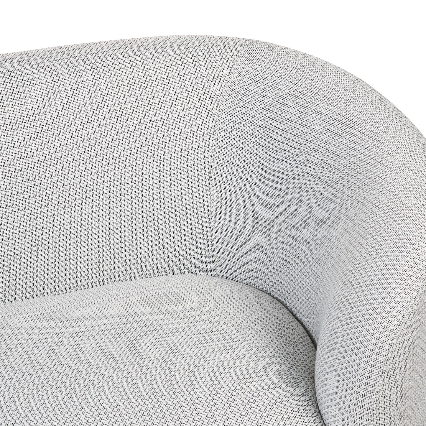 Sessel LOEN Stoff Schwarz / Weiss