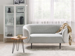 2-Sitzer Sofa Polsterbezug weiss / schwarz LOEN