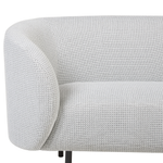 2-Sitzer Sofa Polsterbezug weiss / schwarz LOEN