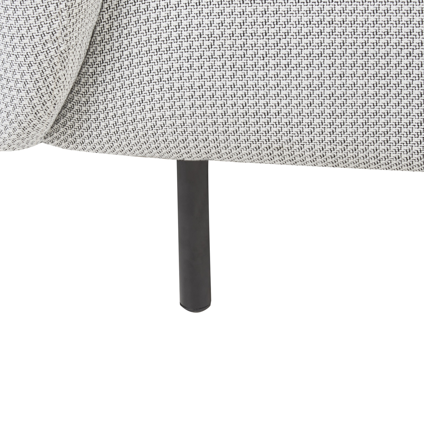 2-Sitzer Sofa Polsterbezug weiss / schwarz LOEN