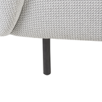 2-Sitzer Sofa Polsterbezug weiss / schwarz LOEN