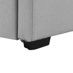 Ausziehbett Stoff MARMANDE 80 x 200 cm Hellgrau