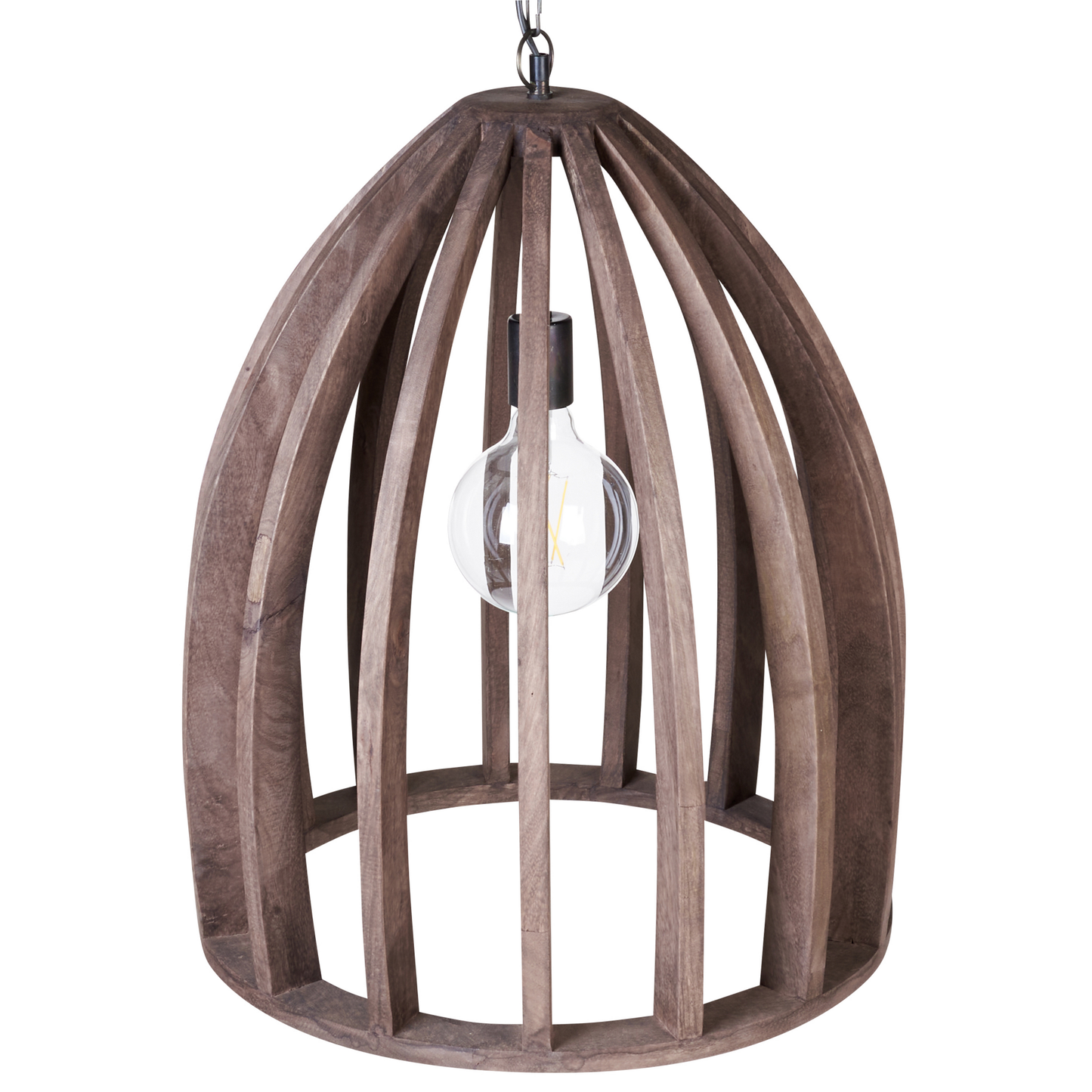 Hängelampe MANAIR Holz Dunkelbraun