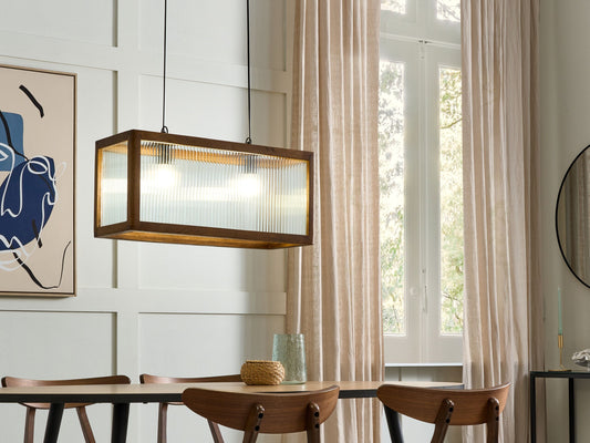 Hängelampe PENNA Holz Braun