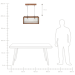 Hängelampe PENNA Holz Braun