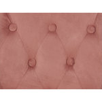 Bürostuhl drehbar PARRISH Samtstoff Pastellrosa