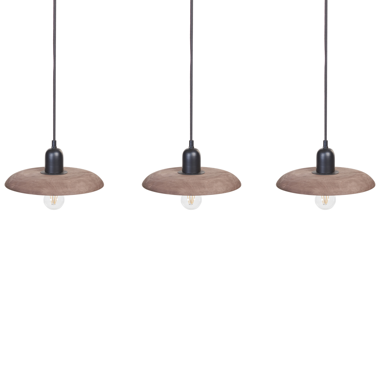 Hängelampe MANJEERA Holz Dunkelbraun