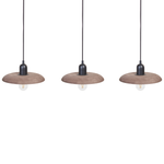 Hängelampe MANJEERA Holz Dunkelbraun