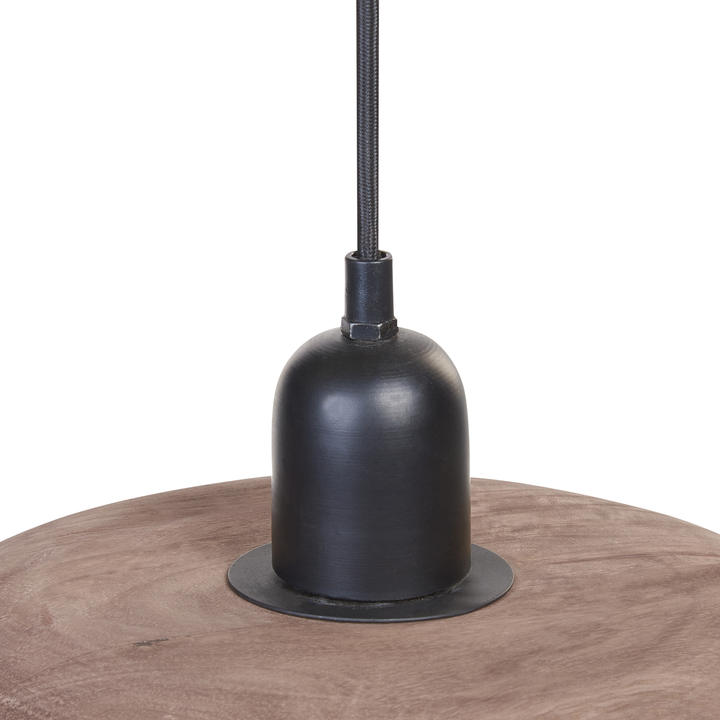 Hängelampe MANJEERA Holz Dunkelbraun