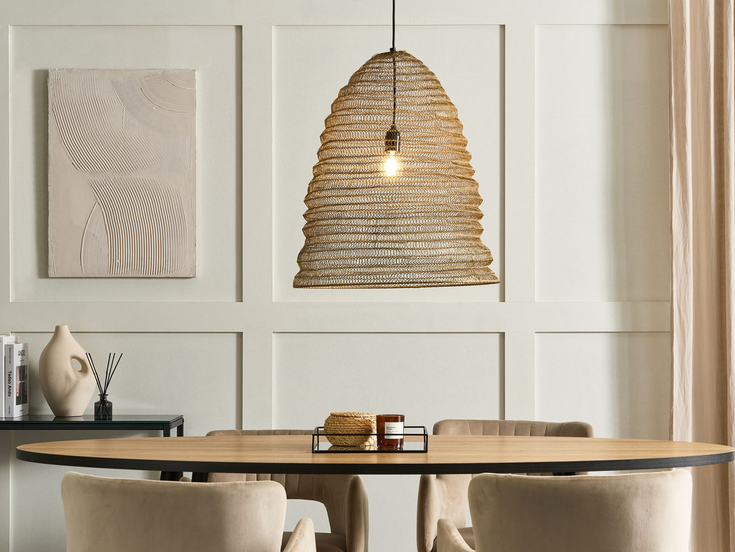 Hängelampe PALAR Metall Messing