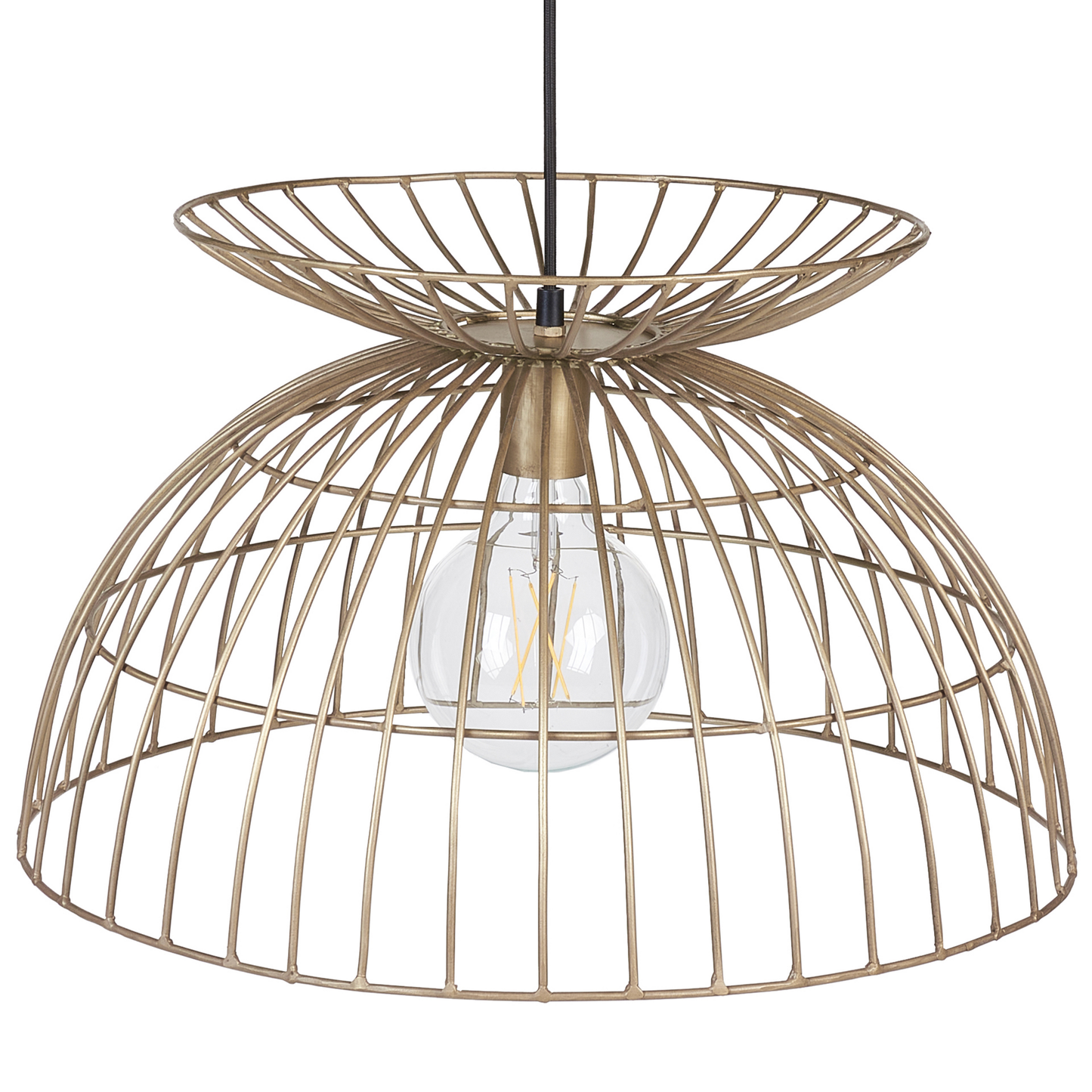 Hängelampe MAHANADI Metall Messing