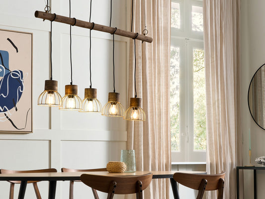 Hängelampe VARADA Holz Braun