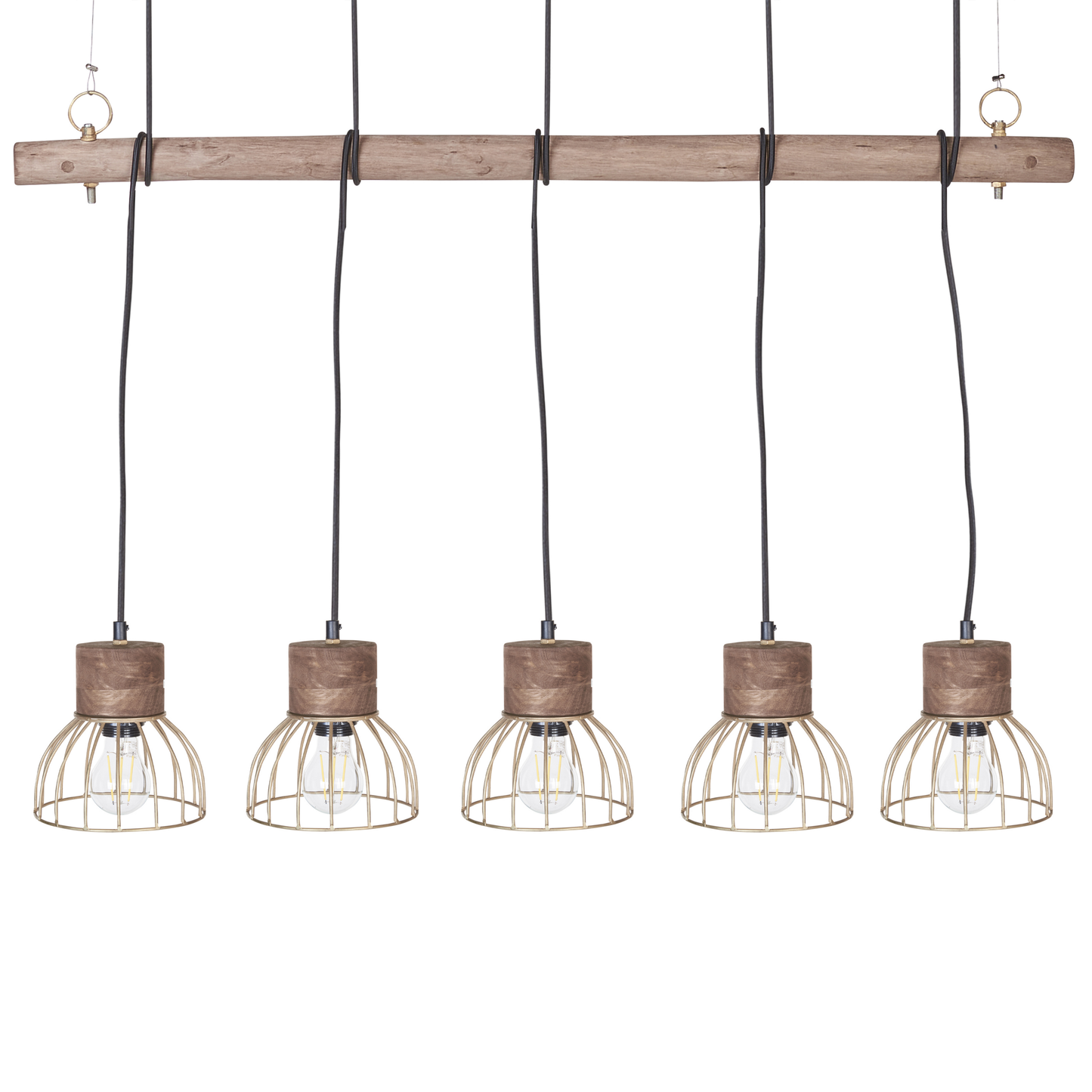 Hängelampe VARADA Holz Braun