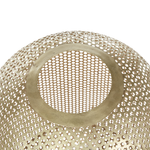 Stehlampe Metall messing / schwarz 107 cm oval Gitter-Design KAMINI