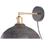 Wandlampe YERALA verstellbar Mango Holz Schwarz