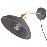 Wandlampe YERALA verstellbar Mango Holz Schwarz