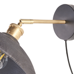 Wandlampe YERALA verstellbar Mango Holz Schwarz