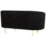 2-Sitzer Sofa Bouclé schwarz LOEN