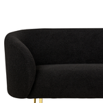 2-Sitzer Sofa Bouclé schwarz LOEN