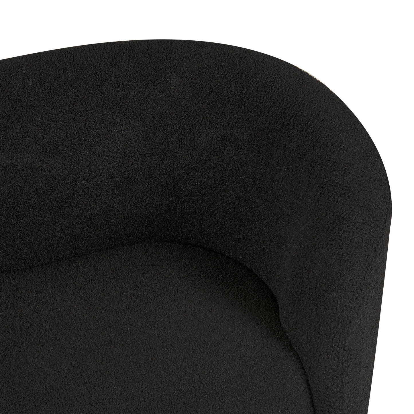 2-Sitzer Sofa Bouclé schwarz LOEN