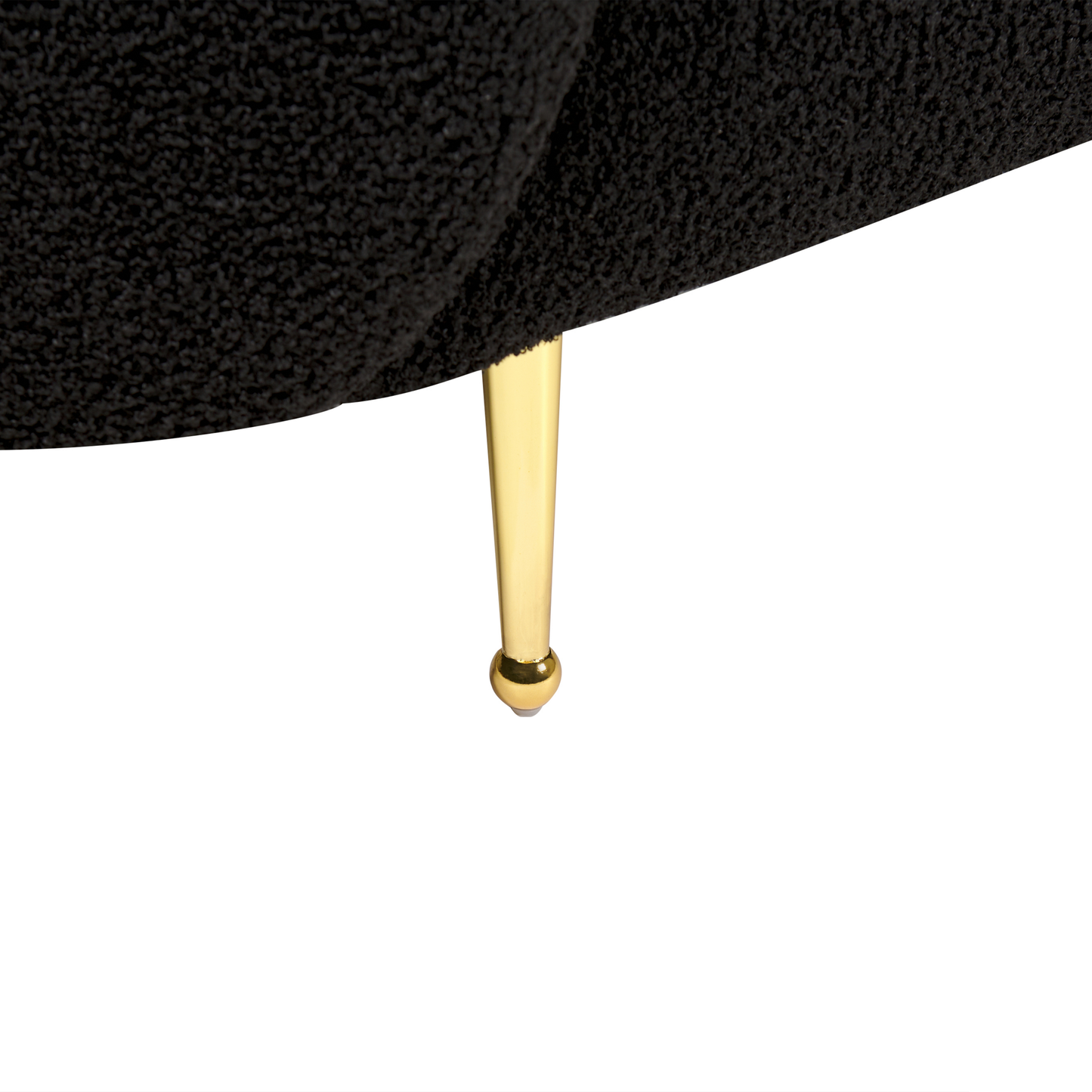 2-Sitzer Sofa Bouclé schwarz LOEN