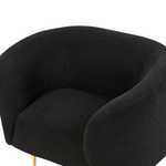 Sofasæt Bouclé sort 3-personers LOEN