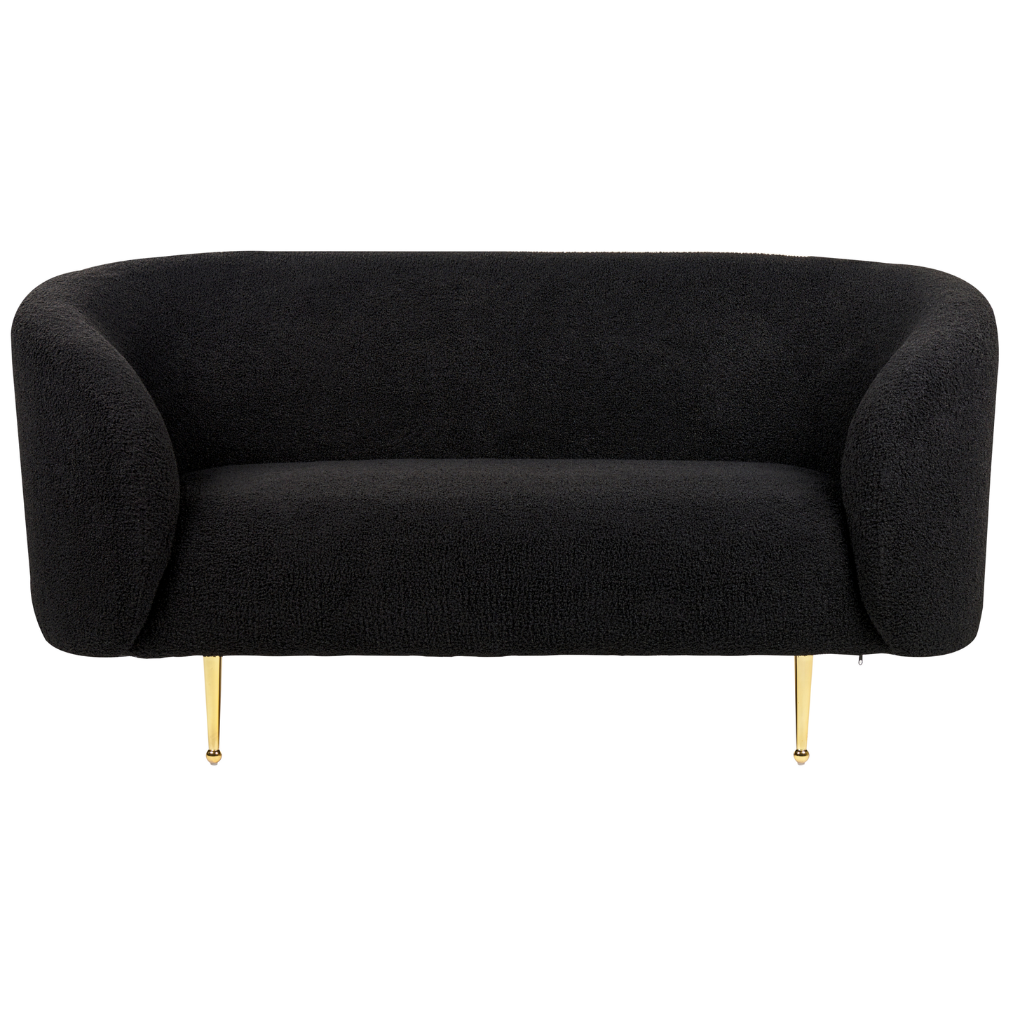 Sofasæt Bouclé sort 3-personers LOEN