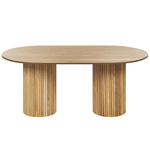 Esstisch SHERIDAN Naturfarbene Esche 180 cm 100 cm
