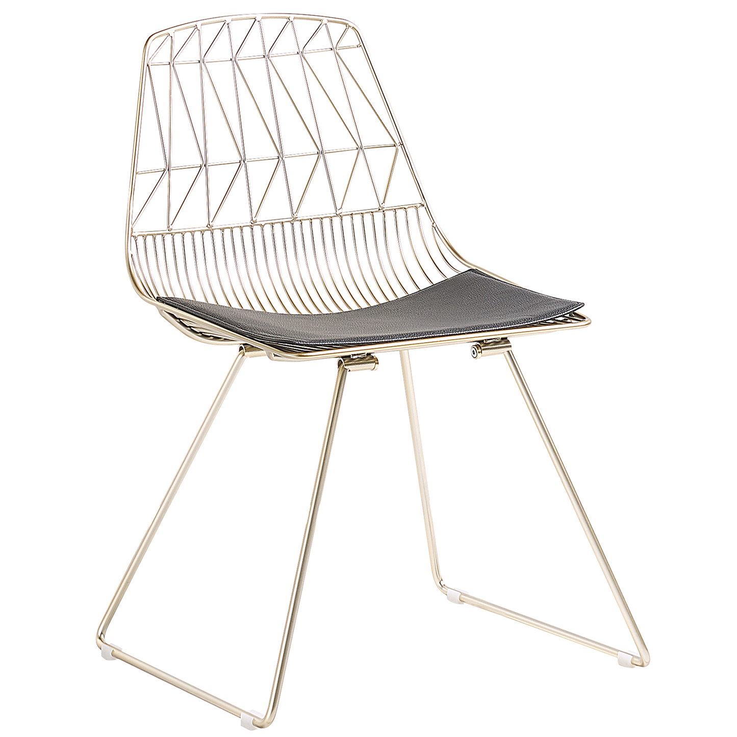 Esszimmerstuhl 2er Set HARLAN Metall Gold