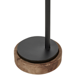 Schreibtischlampe KOLAR Mango Holz Dunkelbraun