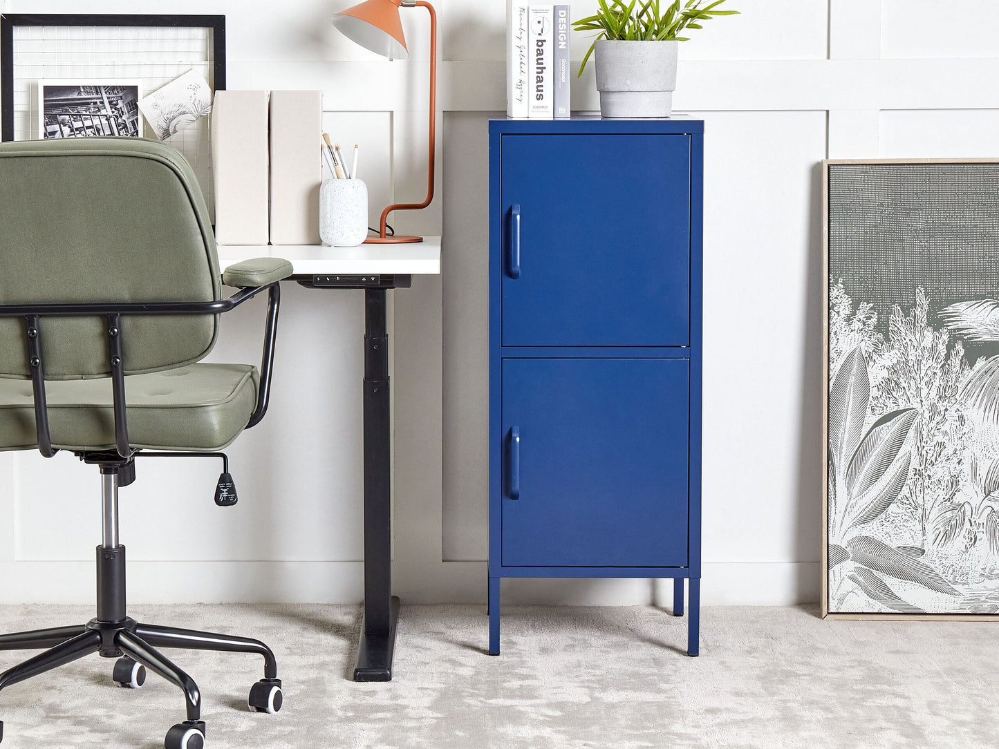 Büroschrank HURON Metall Marineblau