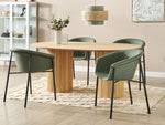 Esszimmerstuhl 2er Set AMES Dunkelgrün