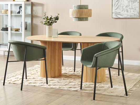 Esszimmerstuhl 2er Set AMES Dunkelgrün