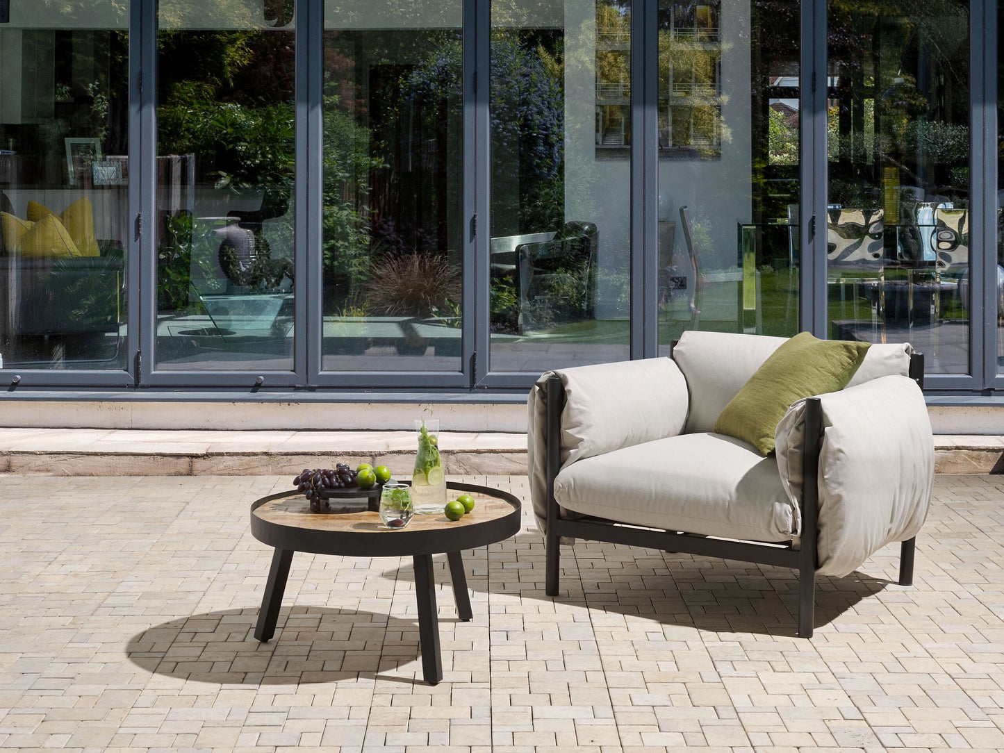 Garten Sessel ESPERIA Metall Grau