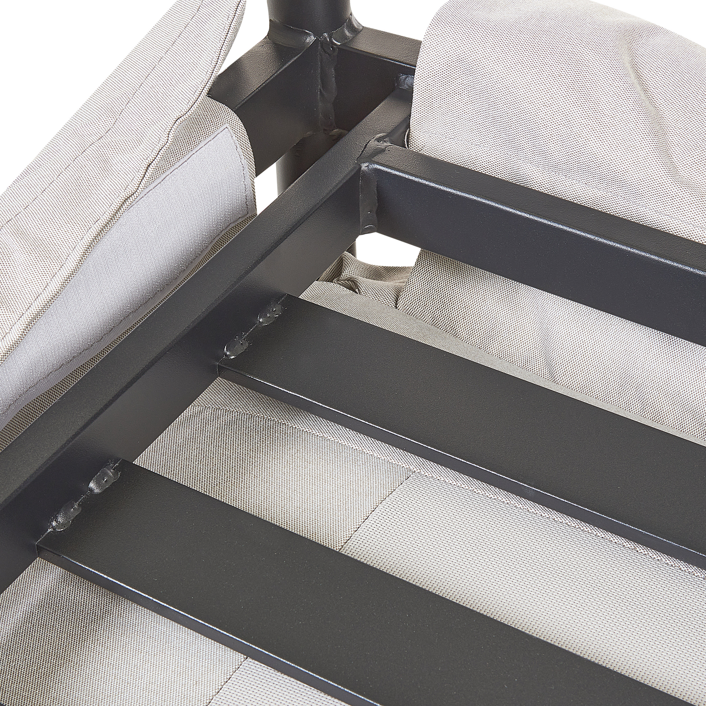 Gartensofa 2-Sitzer ESPERIA Metall Grau