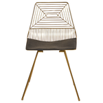 Esszimmerstuhl 2er Set BEATTY Metall Gold