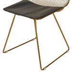 Esszimmerstuhl 2er Set BEATTY Metall Gold