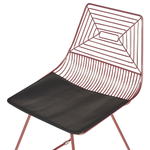 Esszimmerstuhl 2er Set BEATTY Metall Roségold