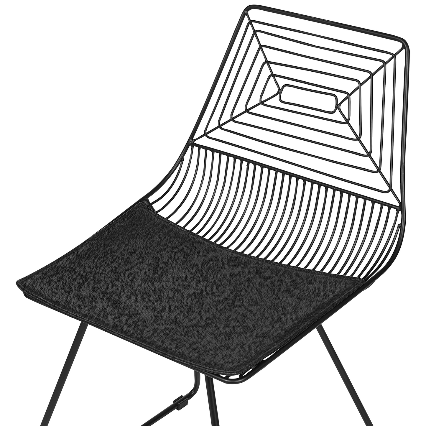 Esszimmerstuhl 2er Set BEATTY Metall Schwarz