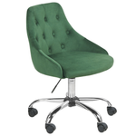 Bürostuhl drehbar PARRISH Samtstoff Smaragdgrün