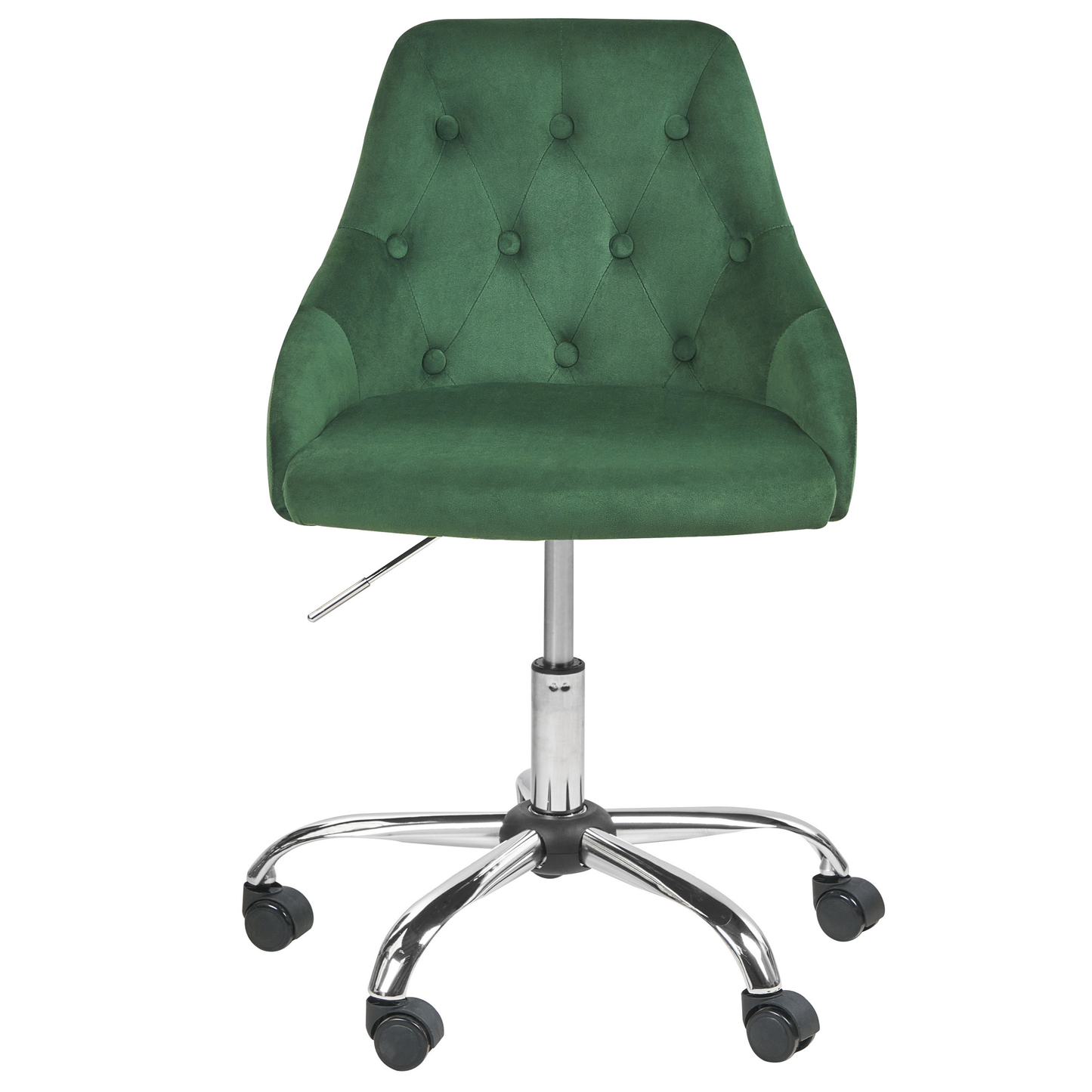 Bürostuhl drehbar PARRISH Samtstoff Smaragdgrün
