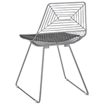 Esszimmerstuhl 2er Set BEATTY Metall Silber