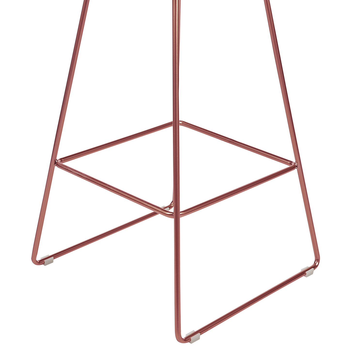 Set mit 2 Barstühlen BISBEE Metall Roségold