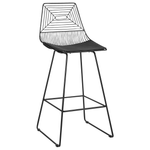 Set mit 2 Barstühlen BISBEE Metall Schwarz
