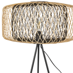 Stehlampe JAVARI Bambusholz Schwarz