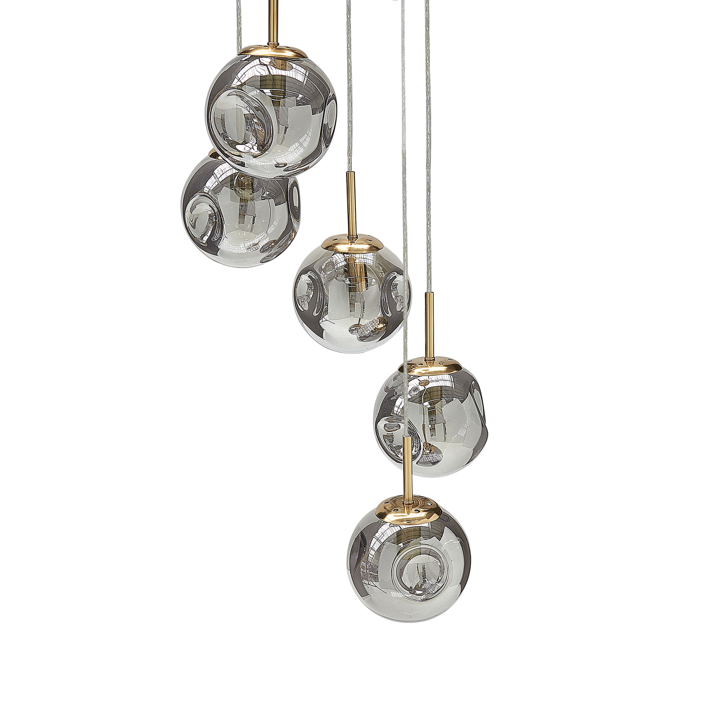 Hängelampe RALFES Glas Messing