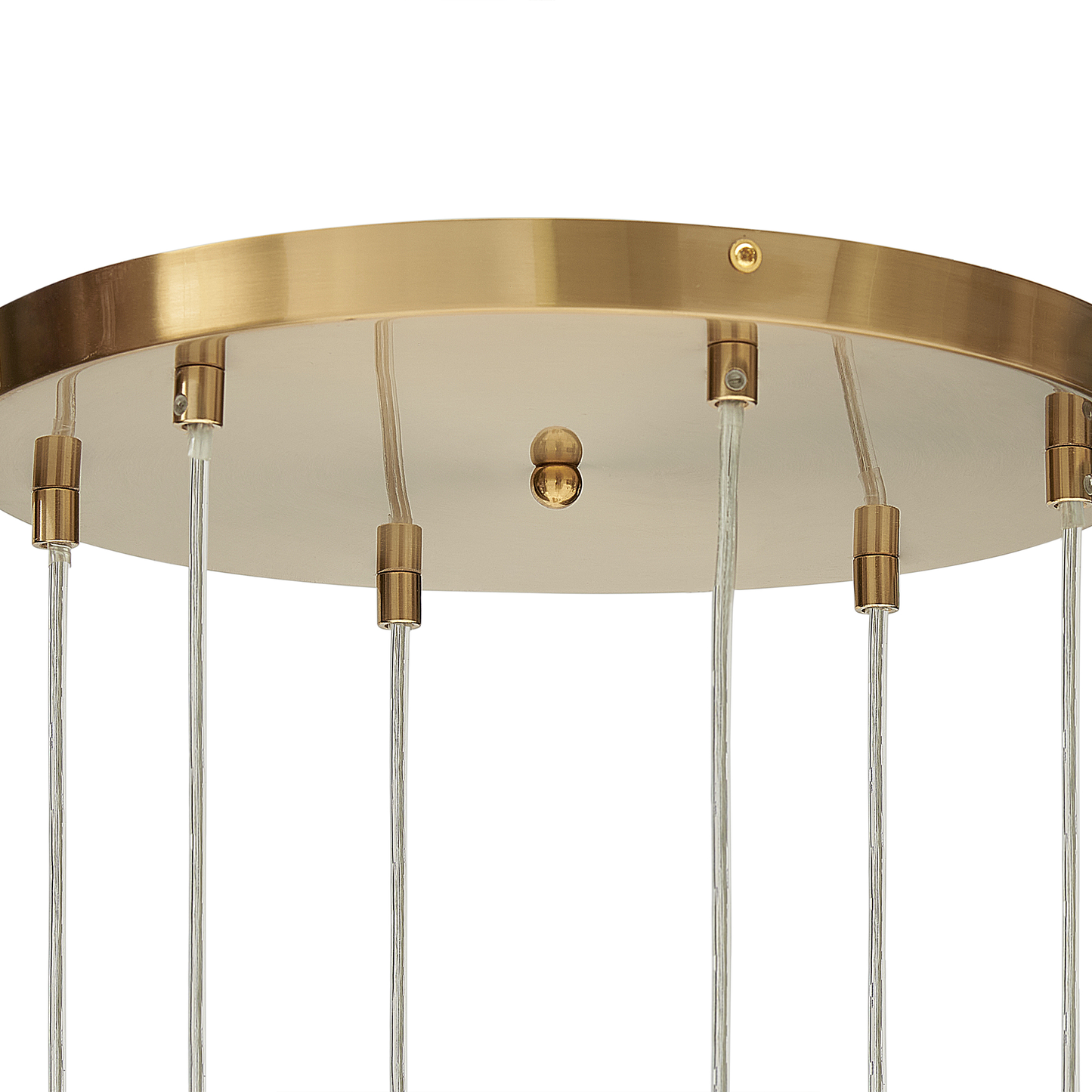 Hängelampe TOOMA Glas Messing